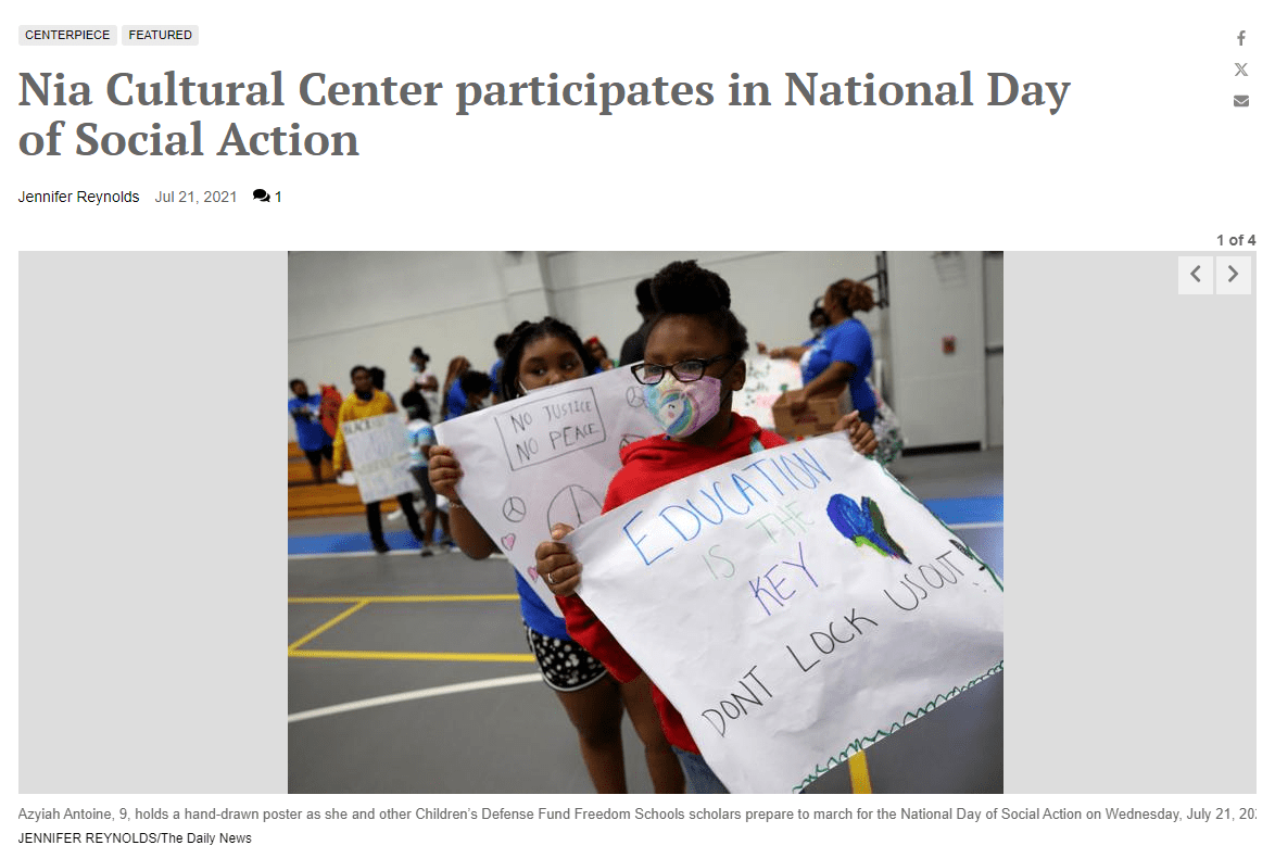 Nia Cultural Center participates in National Day of Social Action | Galveston News