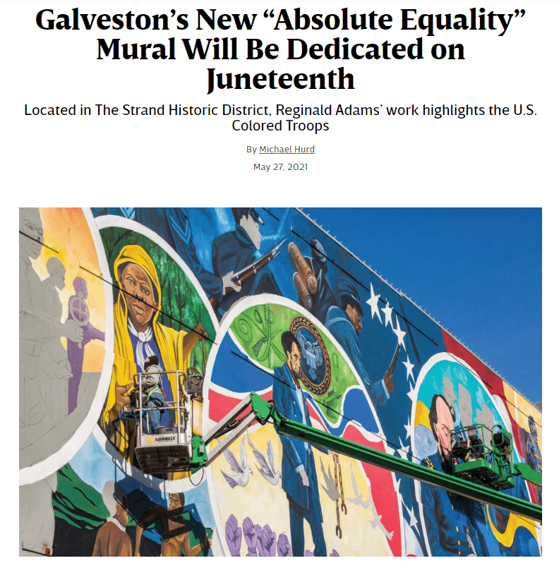 Galveston’s New “Absolute Equality” Mural Will Be Dedicated on Juneteenth | Texas Highways