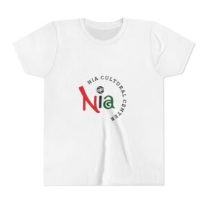 Youth Tee - Nia Cultural Center Logo Kids T-Shirt (Black/Red/Green)